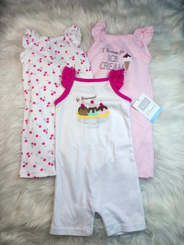 TRIPACK ROMPERS